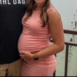 Pink Maternity Dress